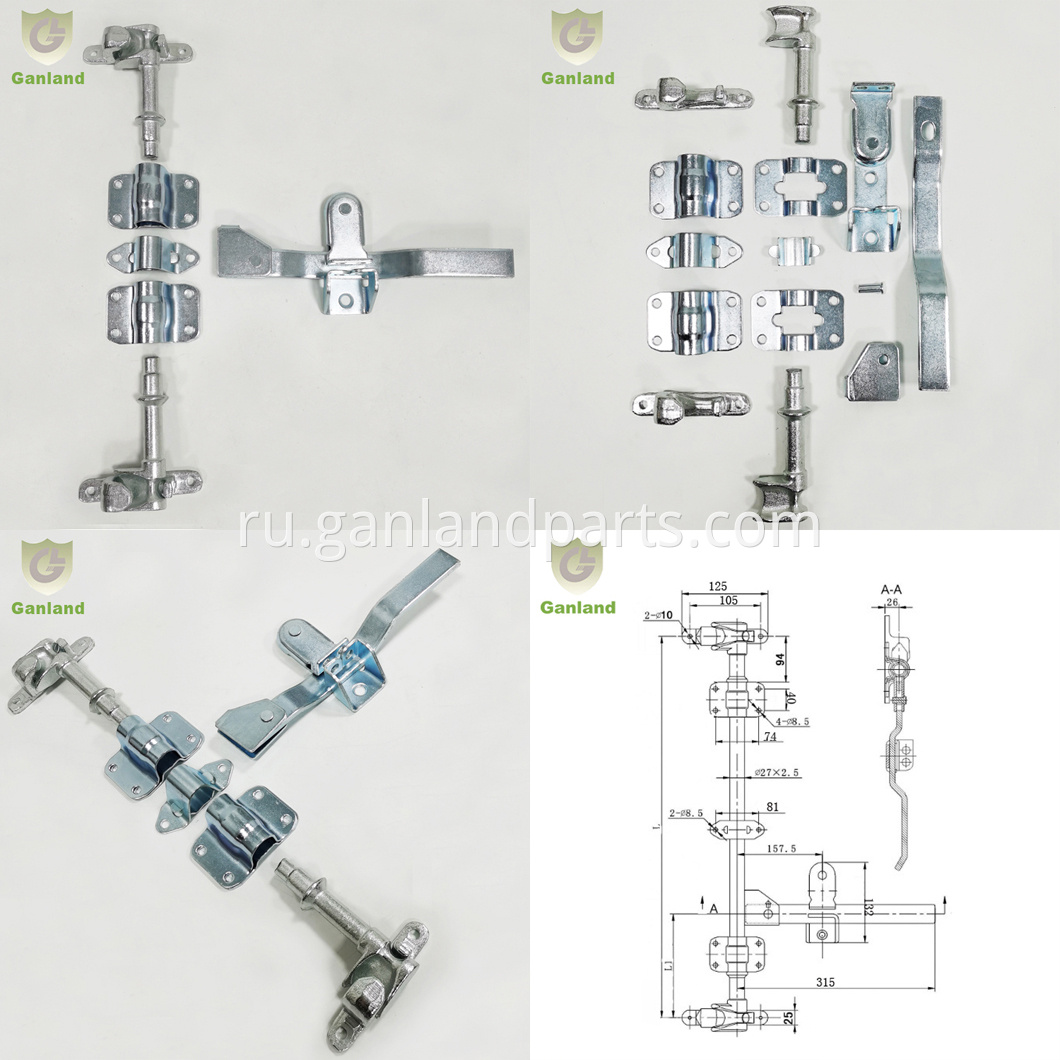 Truck Box Door Locking Gear Kit